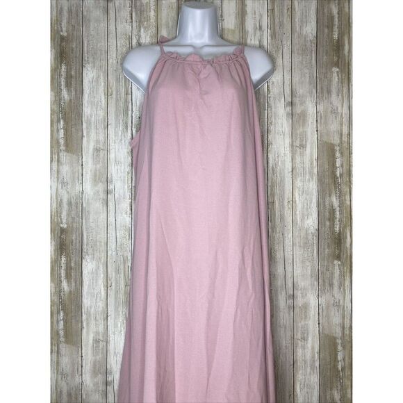 Elegant Pink Maxi Dress - Picture 2 of 11